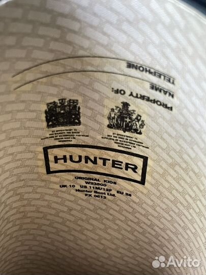 Сапоги Hunter, 28 размер