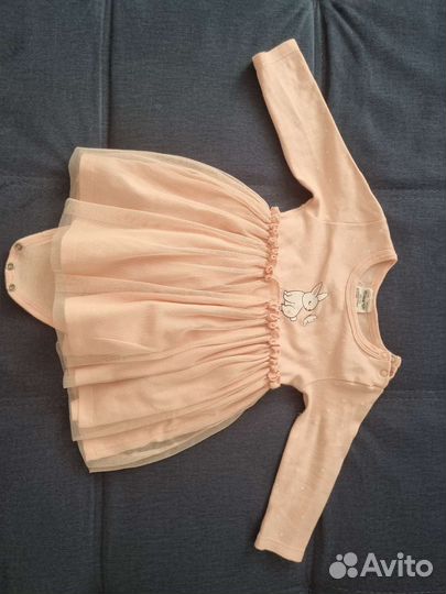 Платье боди для девочки 80