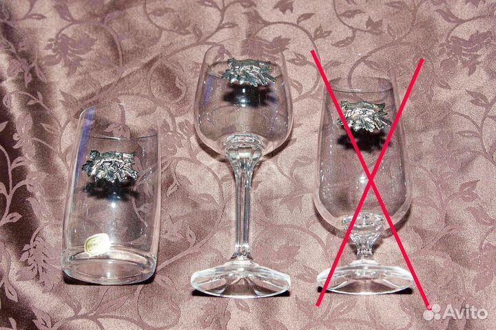 Бокалы Фужеры Богемия Bohemia Охота (наборы по 6)