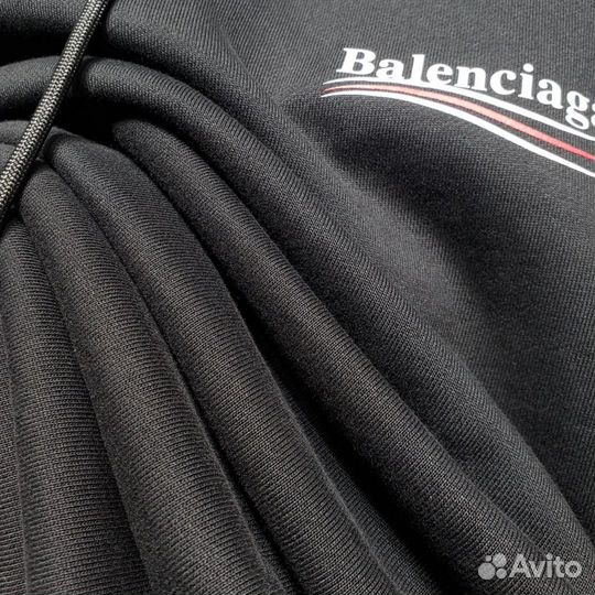 Черная худи Balenciaga