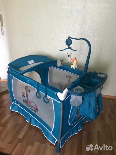 Манеж кровать детский с матрасом