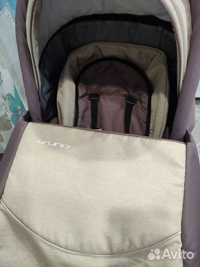 Коляска детская 2 в 1 riko bruno коричневый