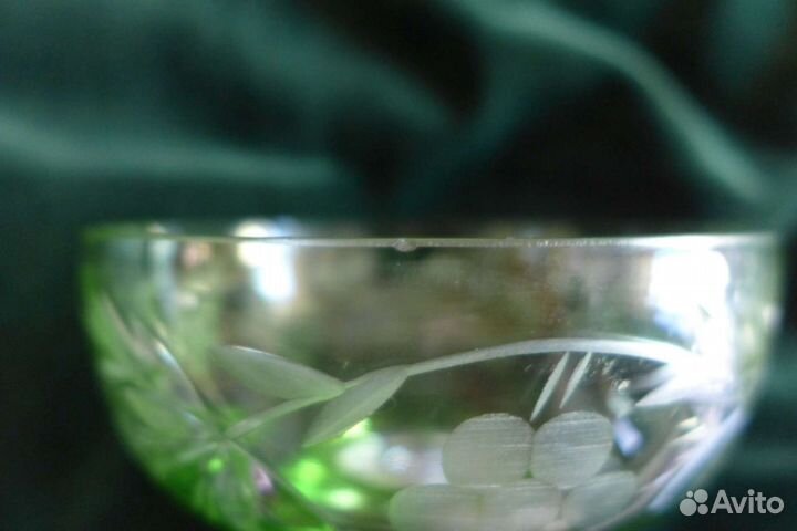 Креманка из цветного хрусталя