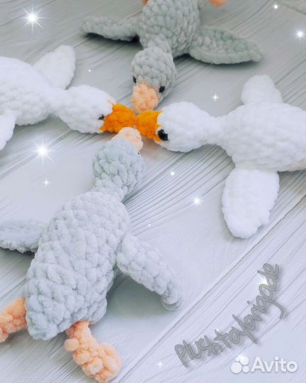 Плюшевый гусь-обнимусь (на заказ)