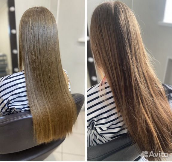 Кератиновое выпрямление волос