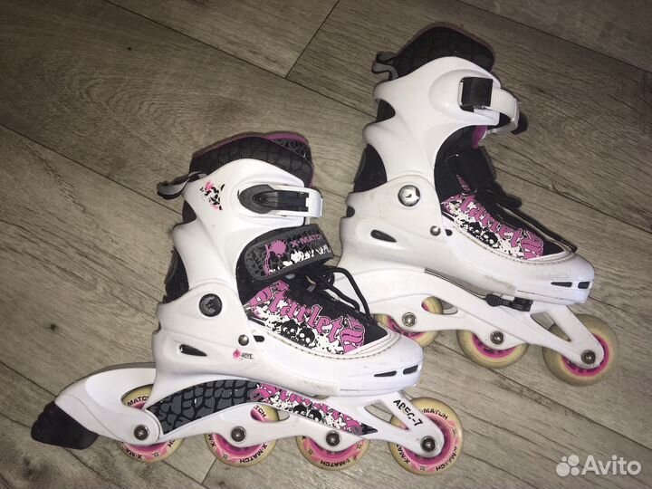 Роликовые коньки детские раздвижные, 30-33 р