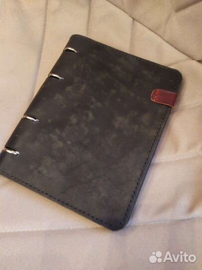 Блокнот на кольцах. Натуральная кожа