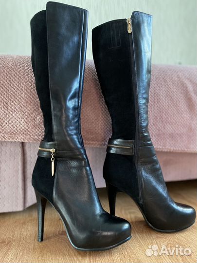 Сапоги женские зимние натуральная кожа 38 размер