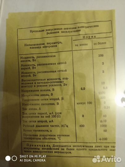 Радиолампа гс - 15Б