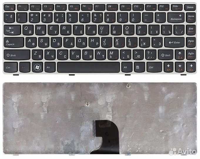Клавиатура Lenovo IdeaPad Z360 черная с рамкой