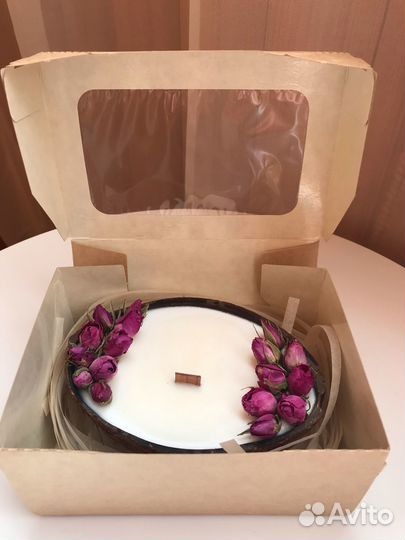 Свеча из натурального соевого воска