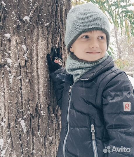 Зимняя шапка для мальчика 50-52