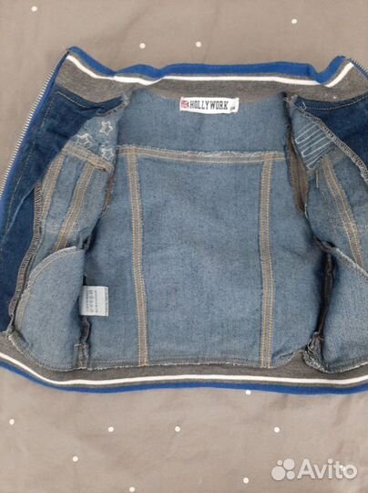 Джинсовый костюм для мальчика 86