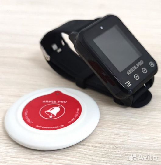 Кнпока вызова официанта и часы-пейджер Элит IP174