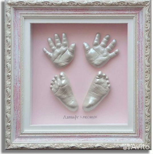 Детские слепки ручек и ножек