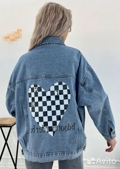 Джинсовая куртка 48р до 54р