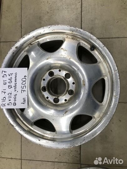 R16. J7. Et37 5-112 66,5 mm original мерседес ков