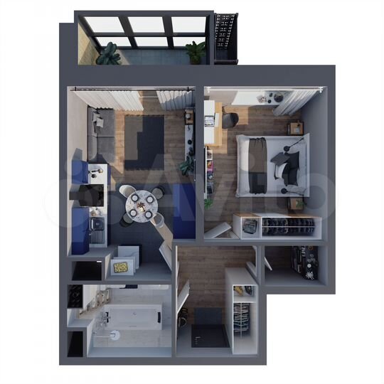 2-к. квартира, 41,4 м², 11/25 эт.