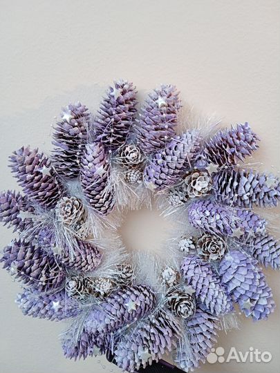 Новогодний венок на дверь