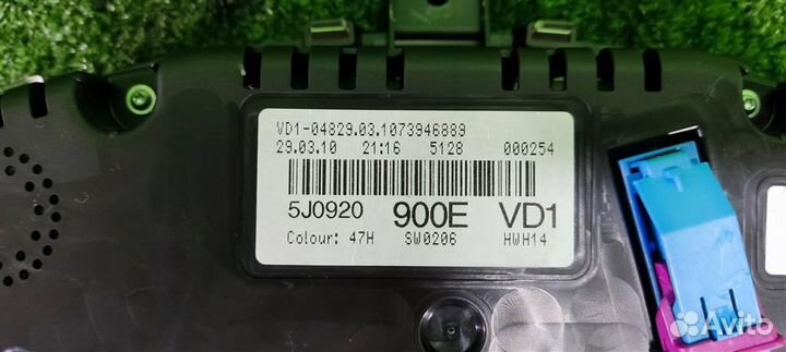 Приборная панель Skoda Fabia 5J 2010