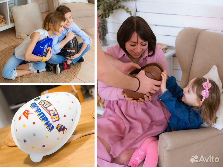 Огромные яйца из шоколада (домашнее производство)