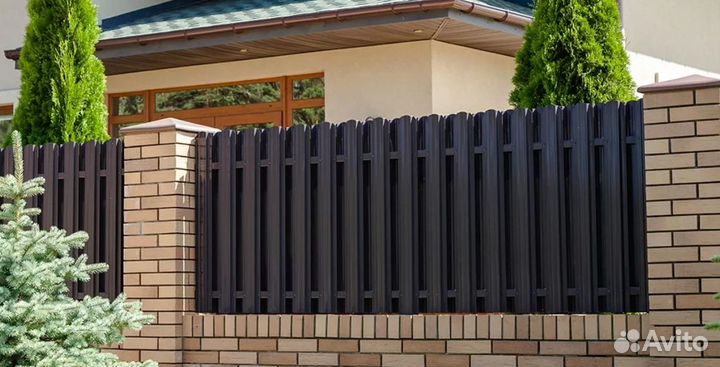 Забор металлический быстро работа по договору