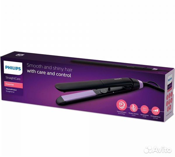 Выпрямитель/утюжок для волос Philips BHS377/00