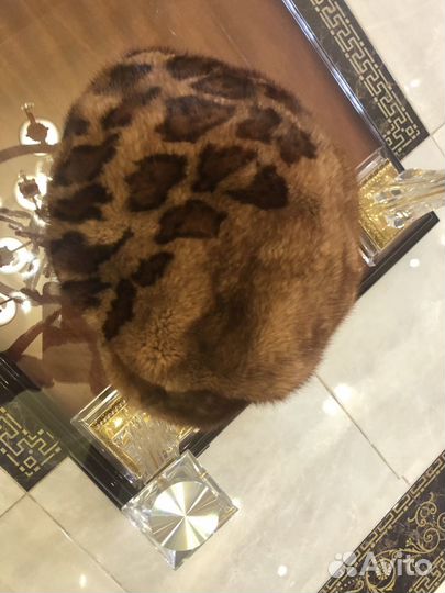 Норковая шапка-кепка, женская