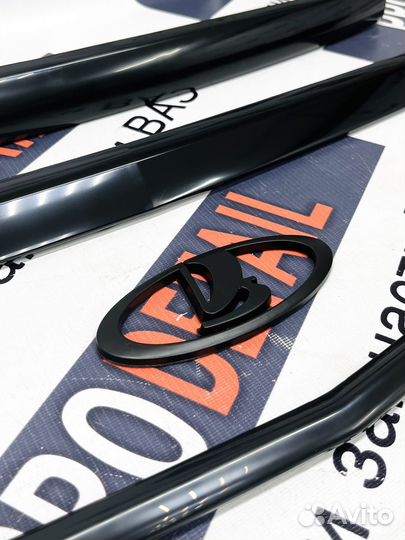 Комплект black на Приора 2 Антихром