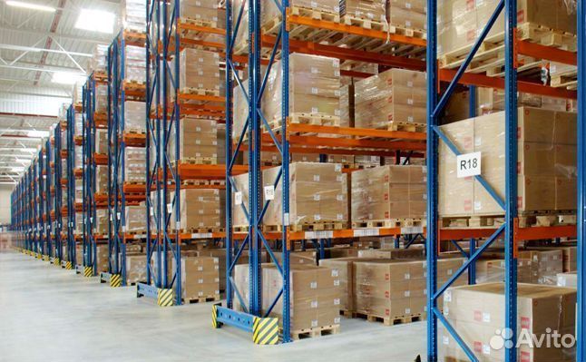 Набивные (глубинные) стеллажи для склада