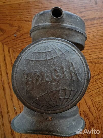 Старинная велосипедная карбидная лампа