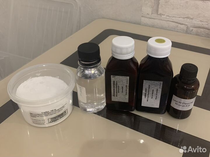 Компоненты для изготовления косметики