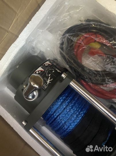 Лебедка 12v electric winch6000 кевлар