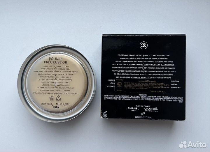 Chanel пудра хайлайтер poudre precieuse or