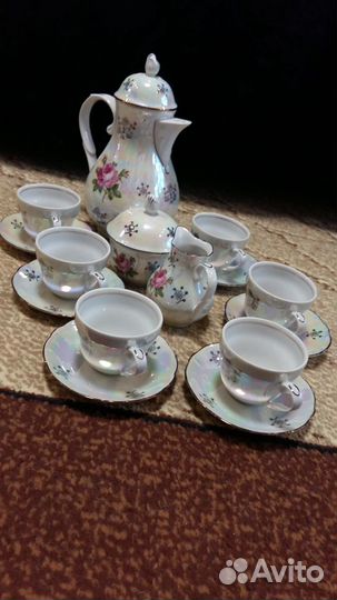 Кофейный сервиз мокко «Роза»