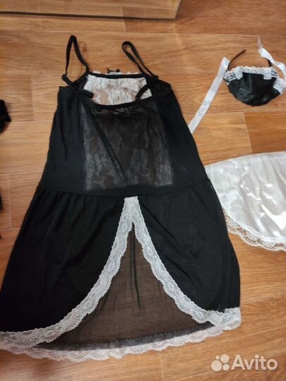 Эро бельё костюм гувернантки,подтяжки для чулок