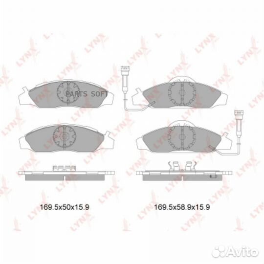 Lynxauto BD-7001 Колодки тормозные передние ssang