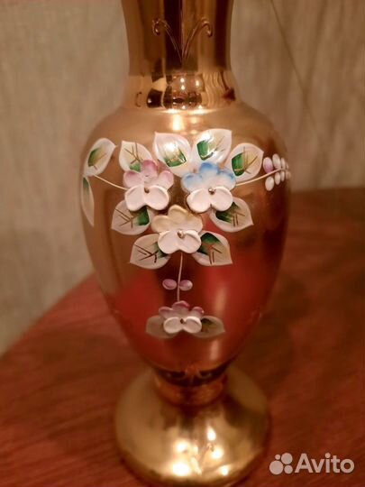 Ваза Богемское стекло