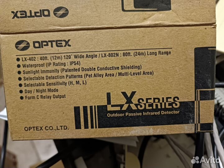 Извещатели optex LX-802, AX-100plus новые