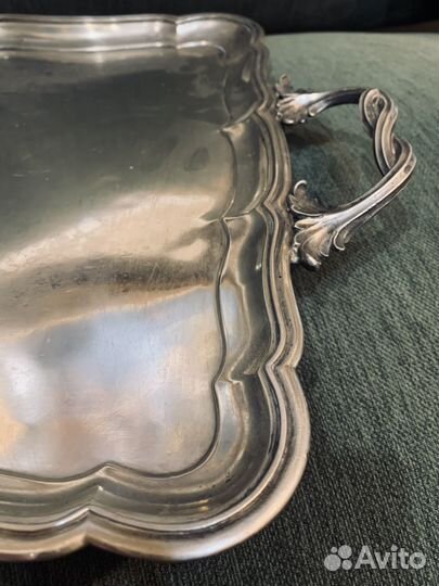 Серебряный поднос, 84 проба