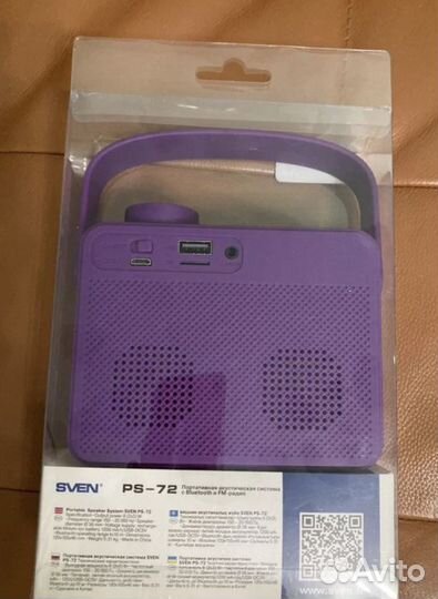 Беспроводная колонка sven PS-72 6вт