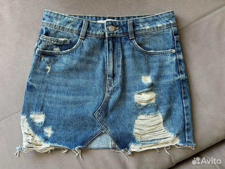 Юбка джинсовая zara