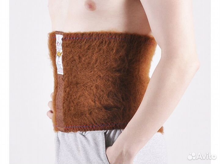 Лечебный согревающий пояс из верблюжьей шерсти