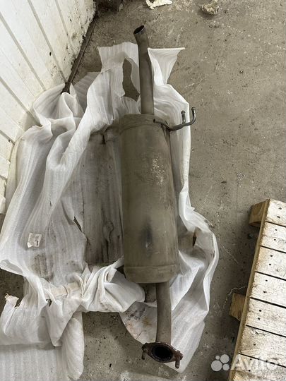 Глушитель на kia rio hyundai solaris