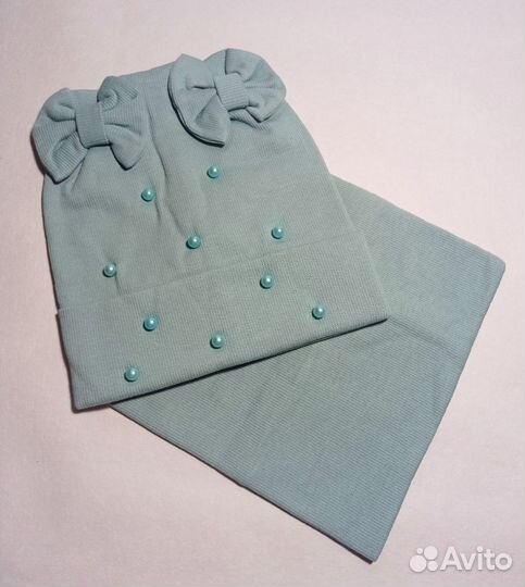 Шапка и снуд для девочки