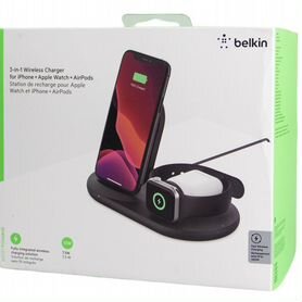 Беспроводная зарядка Belkin Wireless Charger 3in1*