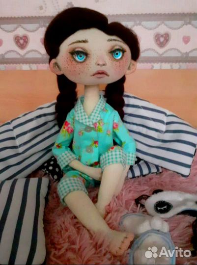 Текстильная кукла ручной работы