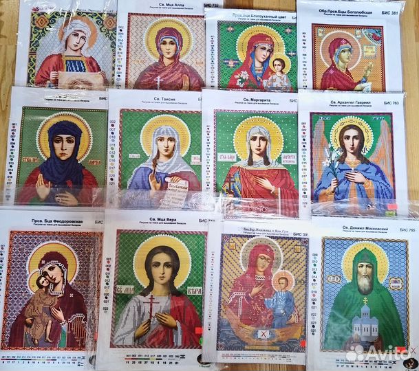 Канва с рисунком для вышивания бисером