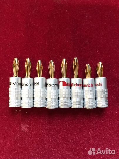 Штекер (колокольчики) для усилителя, новые