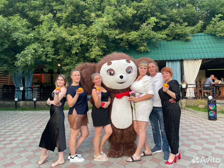 Белый мишка, Чебурашка поздравление аниматоры